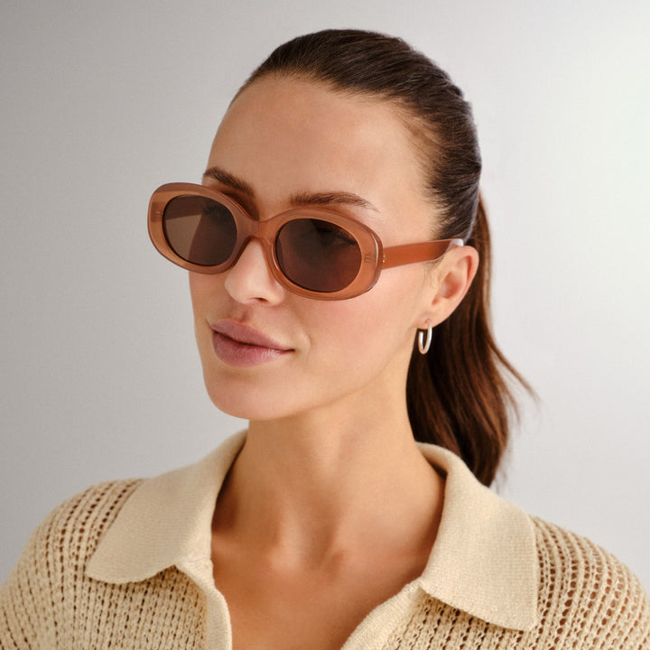 Enviro Charm Sunglasses - Smokey Pink Lifestyle