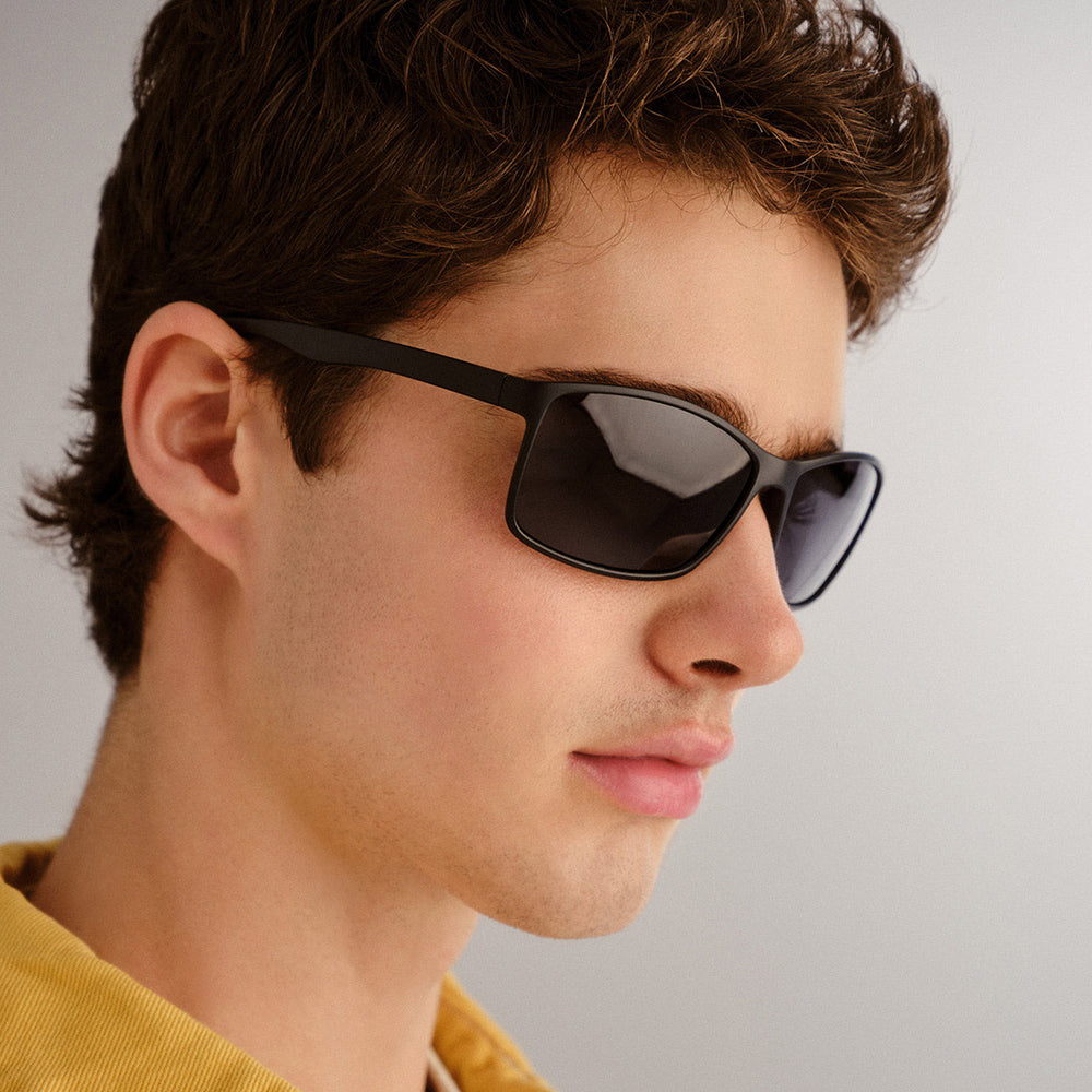 Cancer Council | Carwell Sunglasses - Angle Lifestyle | Matte Black