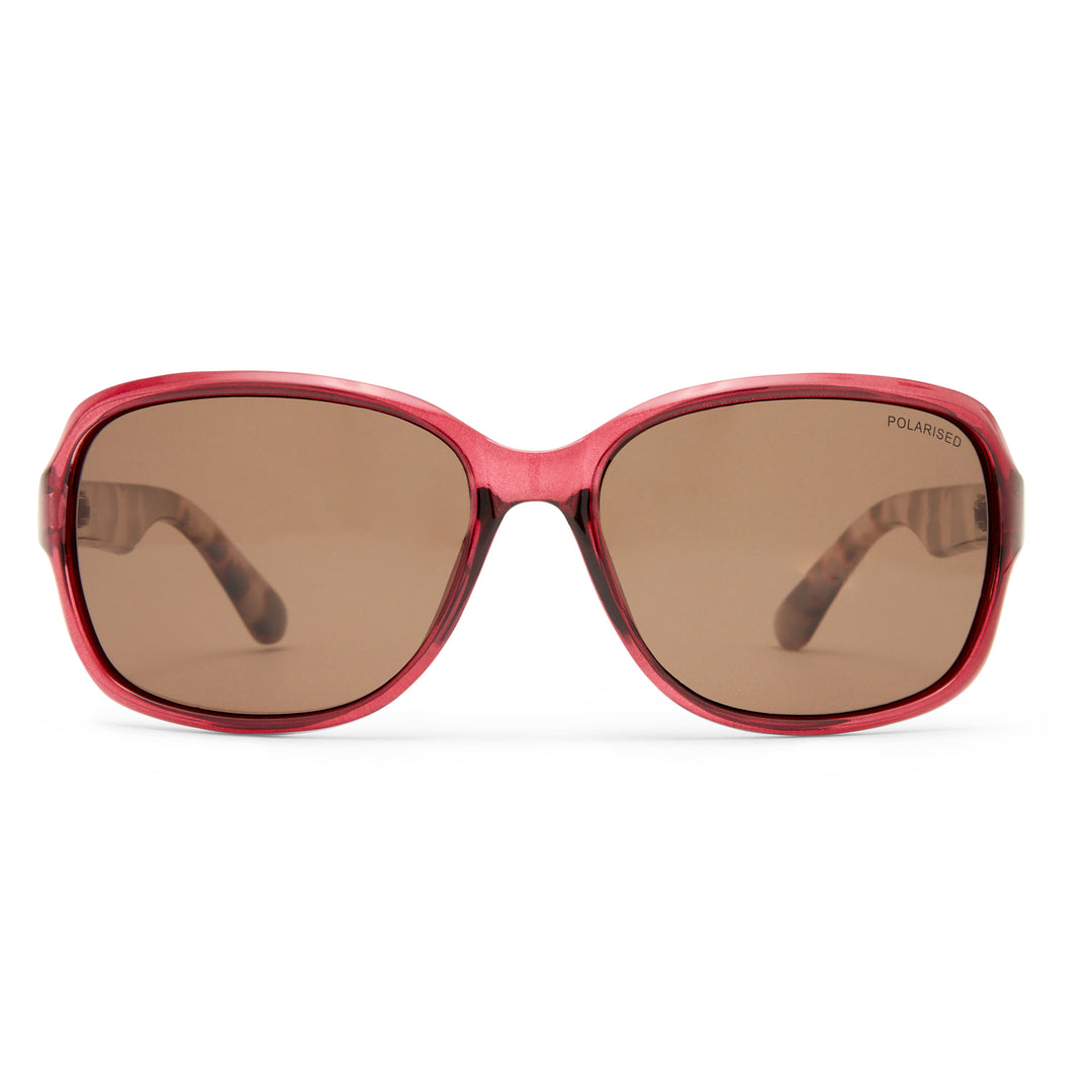 Cancer Council | Stapleton Sunglasses | Red/Tort | Front