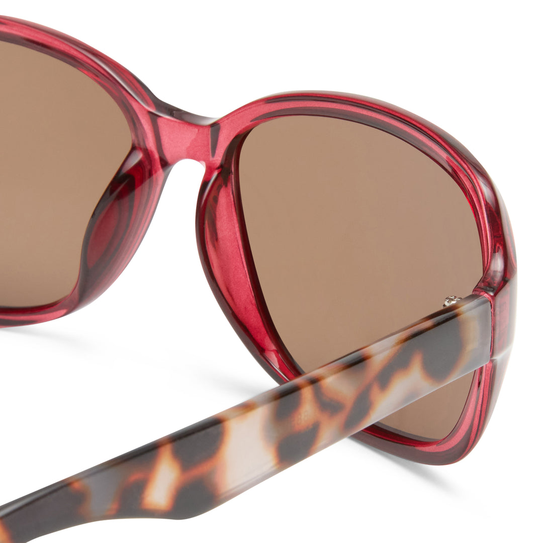 Cancer Council | Stapleton Sunglasses | Red/Tort | Zoom Detail 