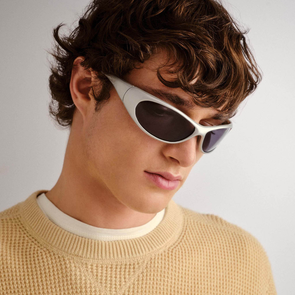 Cancer Council | Logan Sunglasses | Silver | Lifestyle Angle