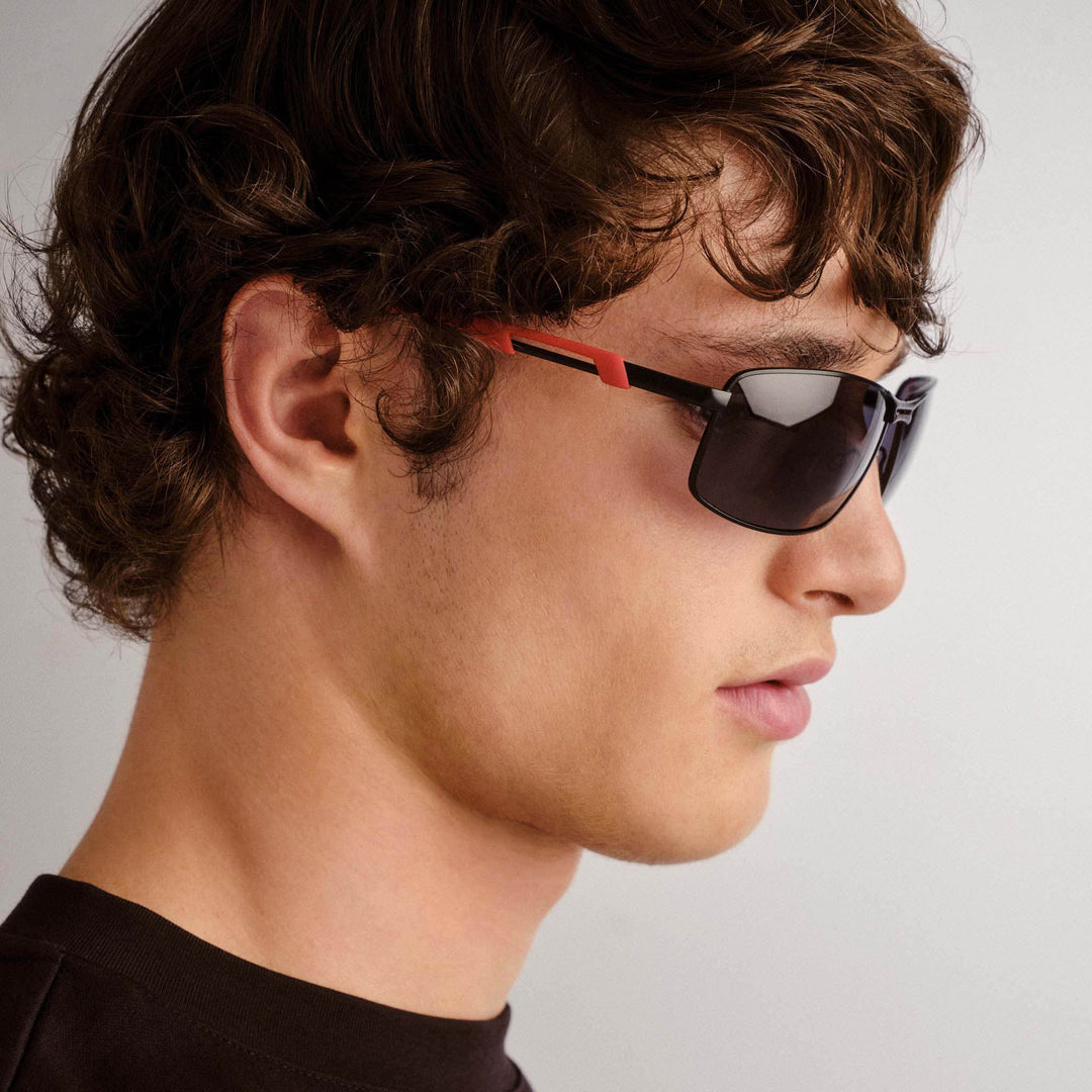 Cancer Council | Quirindi Sunglasses | Black and Red | Side Lifestyle