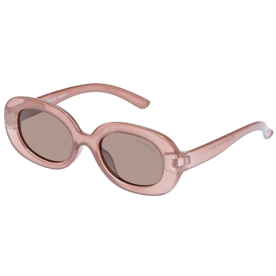 Pony Sunglasses - Smokey Pink Angle