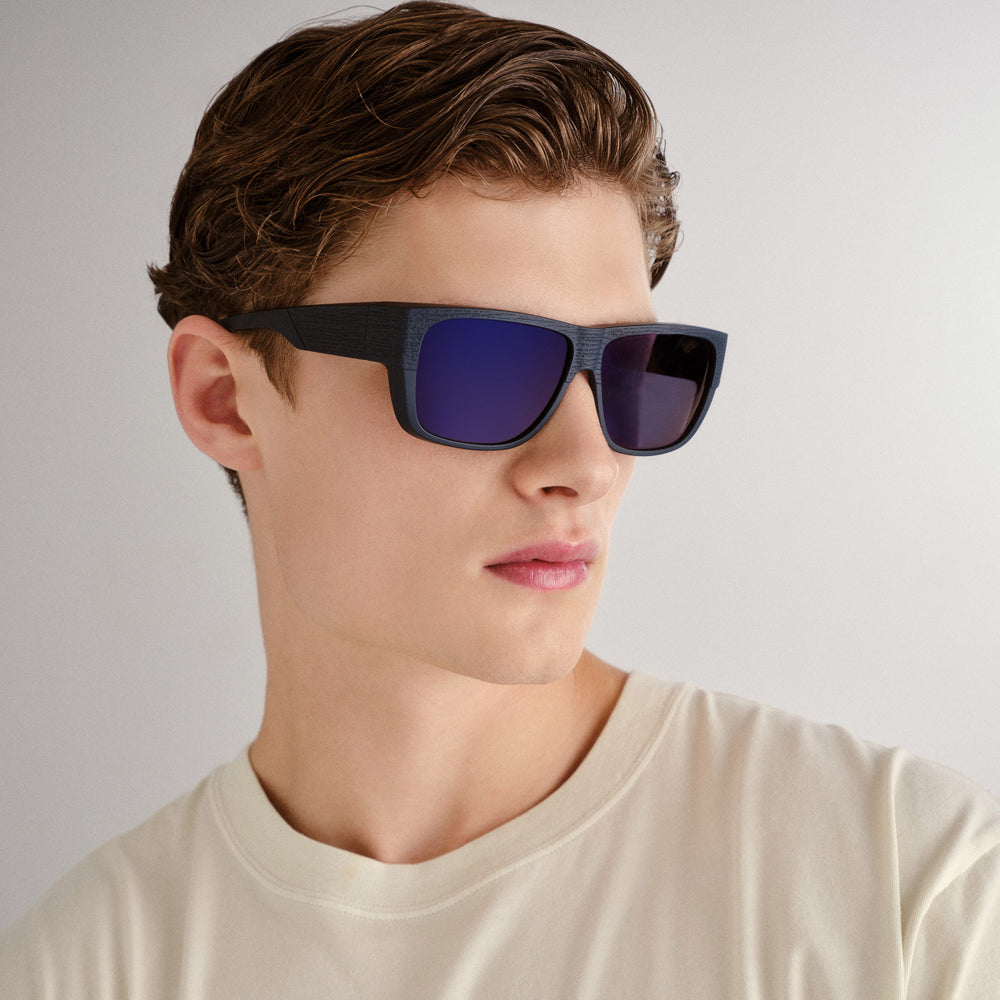 Natone Fitover Sunglasses - Navy Lifestyle Angle