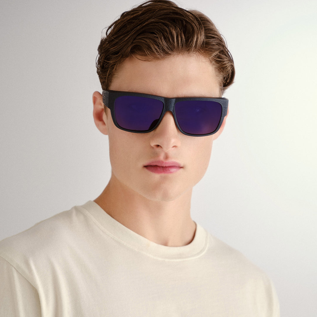 Natone Fitover Sunglasses - Navy Lifestyle Front