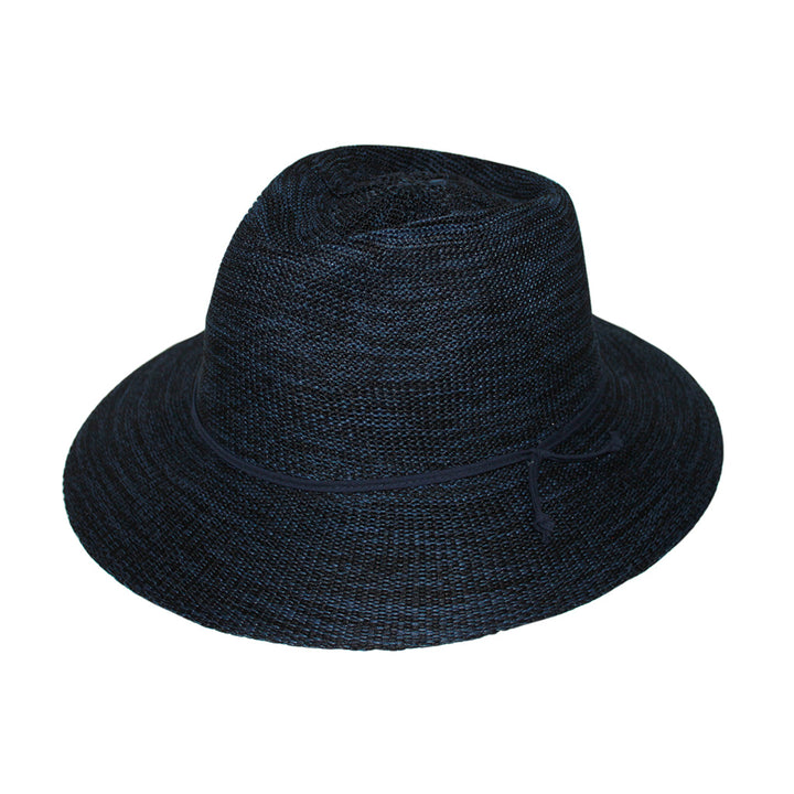 Cancer Council | Jacqui Mannish Hat - Front | Mixed Navy | UPF50+ Protection